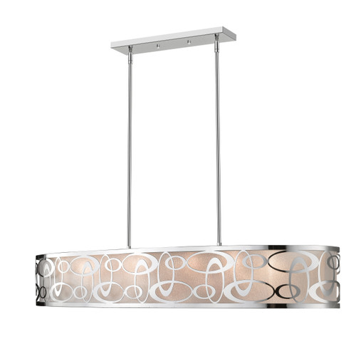 Opal 8 Light Linear Chandelier in Chrome  (195-55CH)