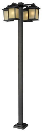 Holbrook 4 Head Outdoor Post in Oil Rubbed Bronze (507-4-536P-ORB)