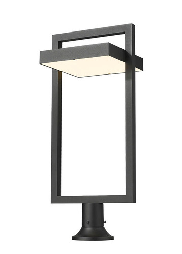 Luttrel 1 Light Outdoor Pier Mounted Fixture in Black (566PHXLR-553PM-BK-LE)