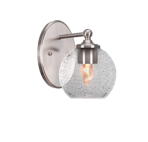 Capri 1 Light Wall Sconce In Brushed Nickel (5911-BN-4102)