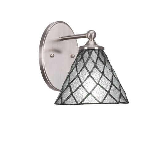 Capri 1 Light Wall Sconce In Brushed Nickel (5911-BN-9185)