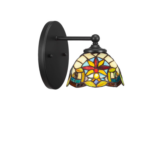 Capri 1 Light Wall Sconce In Matte Black (5911-MB-9365)