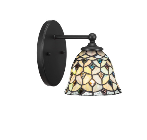 Capri 1 Light Wall Sconce In Matte Black (5911-MB-9965)