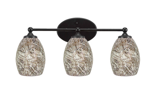 Capri 3 Light Vanity In Matte Black (5913-MB-5054)