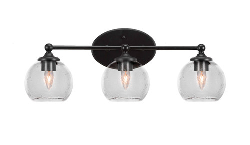 Capri 3 Light Vanity In Matte Black (5913-MB-4100)