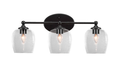 Capri 3 Light Vanity In Matte Black (5913-MB-4810)