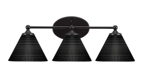 Capri 3 Light Vanity In Matte Black (5913-MB-4059)