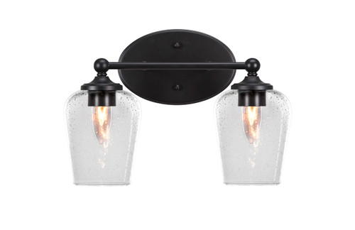 Capri 2 Light Vanity In Matte Black (5912-MB-210)