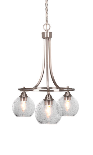 Paramount 3 Light Chandelier In Brushed Nickel (3413-BN-4102)