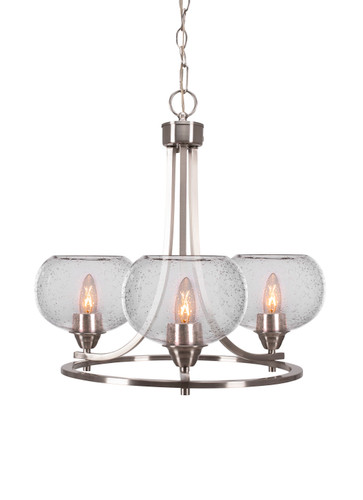 Paramount 3 Light Chandelier In Brushed Nickel (3403-BN-202)