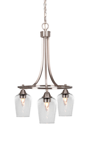 Paramount 3 Light Chandelier In Brushed Nickel (3413-BN-210)