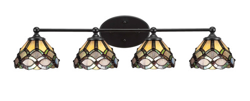 Capri 4 Light Vanity In Brushed Nickel (5914-MB-9435)