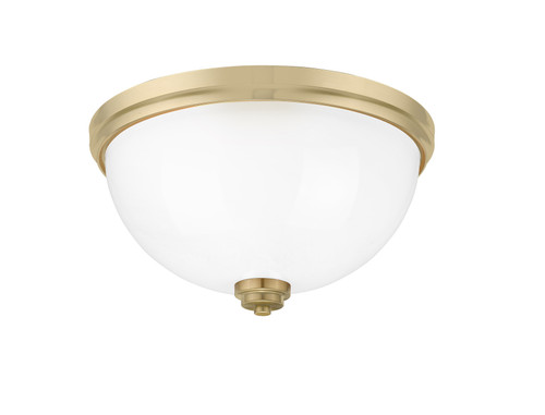 3 Light Flush Mount In New Age Brass (826-NAB-1)