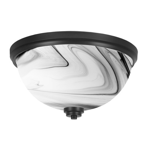 3 Light Flush Mount In Matte Black (826-MB-9)