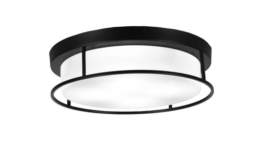 4 Light Flush Mount In Matte Black (818-MB-1)