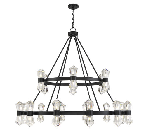 Dryden 36-Light LED Chandelier in Matte Black (1-1938-36-89)