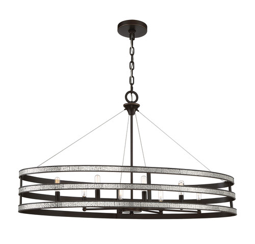 Madera 8-Light Linear Chandelier in English Bronze (1-1709-8-13)