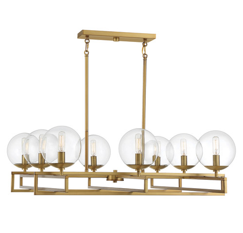 Crosby 8-Light Chandelier in Warm Brass (1-1861-8-322)