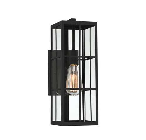 Ericson 1-Light Outdoor Wall Lantern in Matte Black (5-1989-BK)