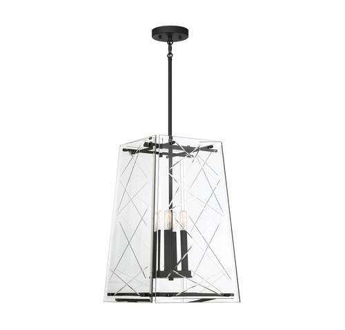 Kole 4-Light Pendant In Matte Black (3-1617-4-89)