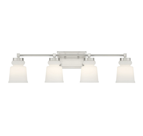 4-Light Bathroom Vanity Light in Brushed Nickel (M80059BN)