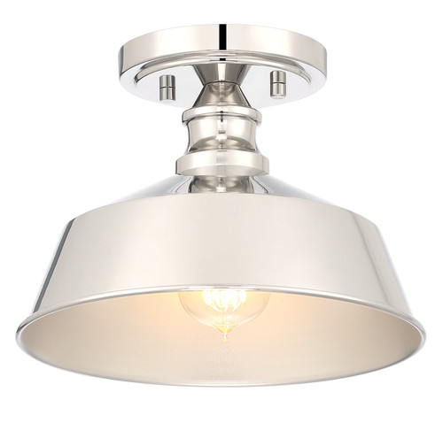 1-Light Ceiling Light in Polished Nickel (M60068PN)