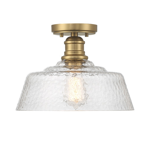 1-Light Ceiling Light in Natural Brass (M60070NB)