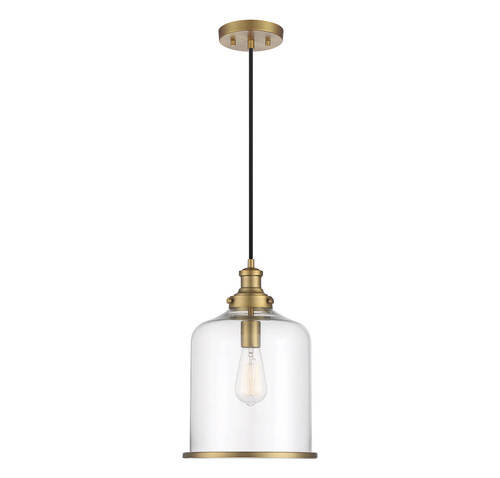 1-Light Pendant in Natural Brass (M70120NB)