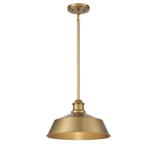 1-Light Pendant in Natural Brass (M7021NB)