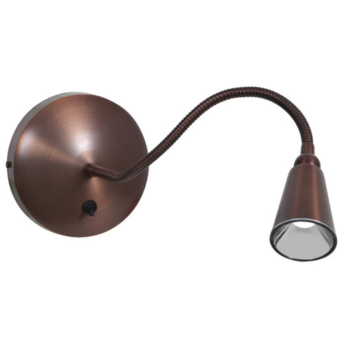 Bunk Bronze Gooseneck LED Wall Reading Light (62089LED-BRZ)