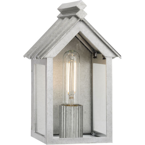 POINT DUME® by Jeffrey Alan Marks for Progress Lighting Dunemere Galvanized Finish Outdoor Wall Lantern with DURASHIELD (P560302-141)
