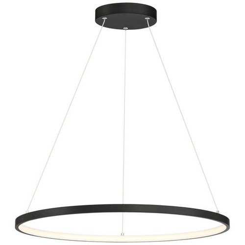 Anello Matte Black Dual Voltage LED Pendant (52067LEDD-MBL/ACR)