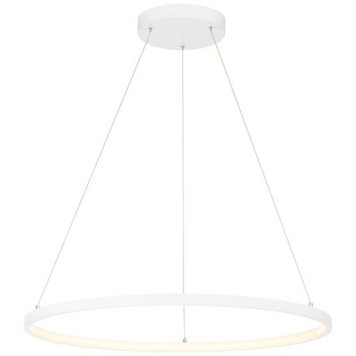 Anello Matte White Dual Voltage LED Pendant (52068LEDD-MWH/ACR)