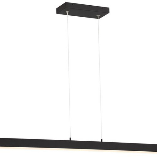 Illume Matte Black Dual Voltage LED Pendant (63155LEDD-MBL/ACR)