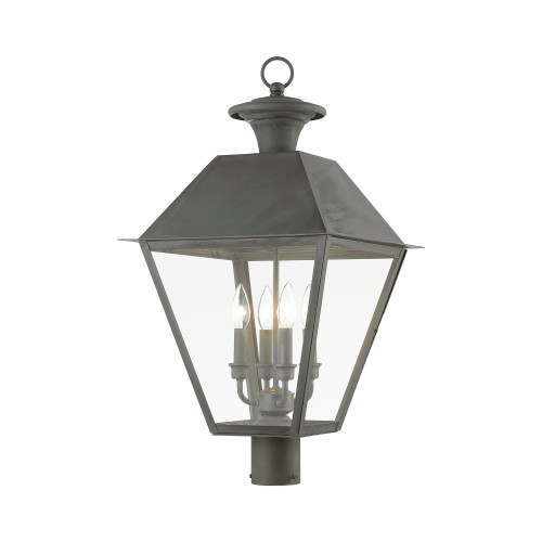 Wentworth 4 Light Outdoor Post Top In Charcoal (27223-61)