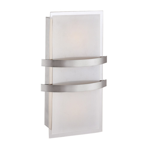 Metro Brushed Steel LED Wall Light (62218LEDD-BS/OPL)