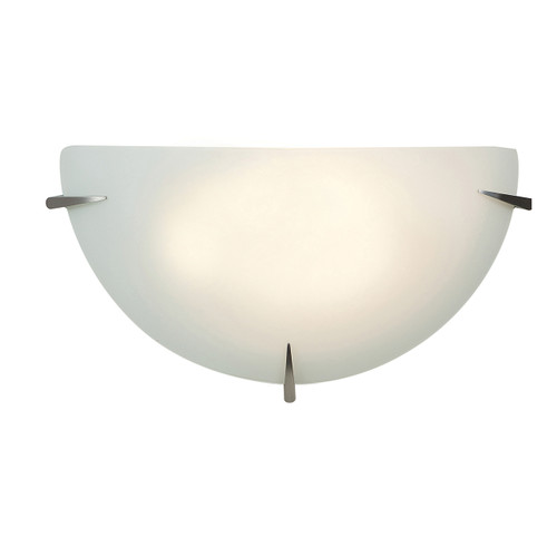 Zenon Brushed Steel 1 Light Wall Light (20660-BS/OPL)