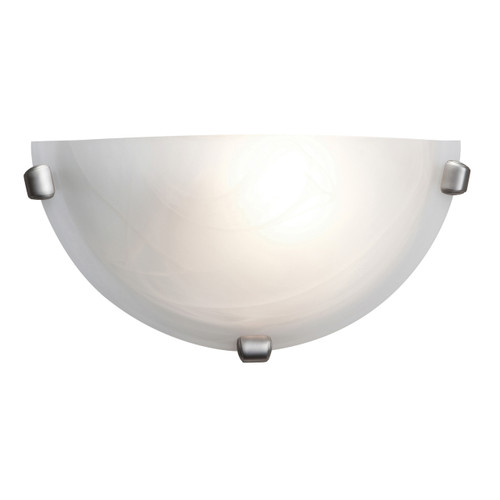 Mona Brushed Steel 1 Light Wall Light (20417-BS/ALB)