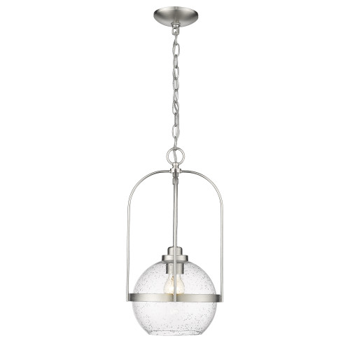 Devonshire 1 Light Pendant In Brushed Nickel (IN10010SN)