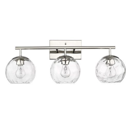 Mackenzie 3 Light Vanity In Polished Nickel 
 (IN40049PN)