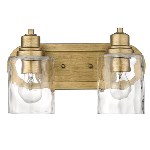 Lumley 2 Light Vanity In Antique Gold (IN40056AG)