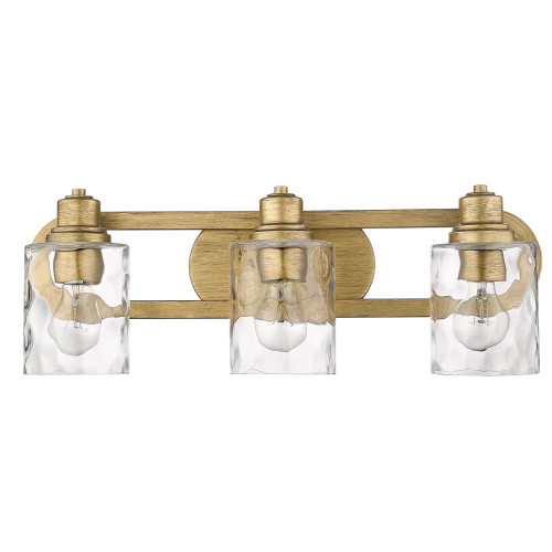 Lumley 3 Light Vanity In Antique Gold (IN40057AG)