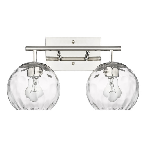 Mackenzie 2 Light Vanity In Polished Nickel 
 (IN40048PN)