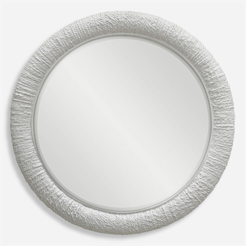 Mariner White Round Mirror (08168)