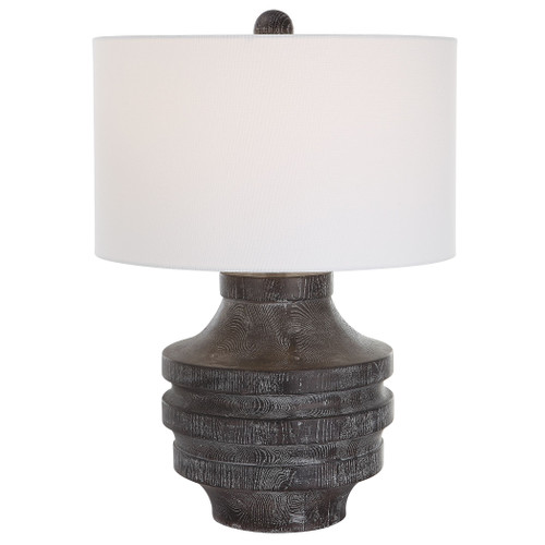 Timber Black Stain Table Lamp (30147-1)