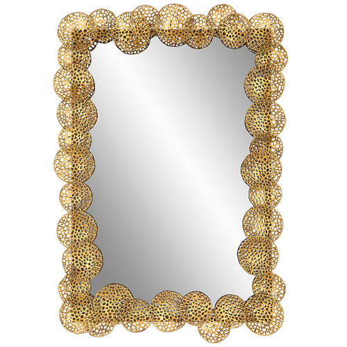 Ripley Gold Rectangular Wall Mirror (09815)