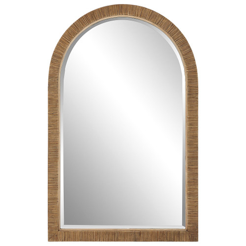 Cape Rattan Wrapped Arch Wall Mirror (09856)
