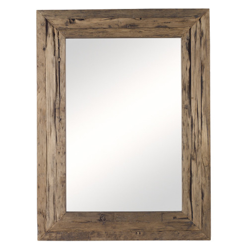 Rennick Rectangular Pine Wood Wall Mirror (09816)