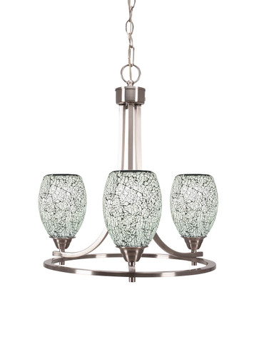 Paramount 3 Light Chandelier In Brushed Nickel (3403-BN-4165)