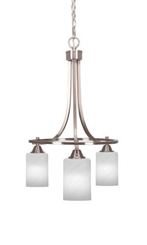 Paramount 3 Light Chandelier In Brushed Nickel (3413-BN-3001)